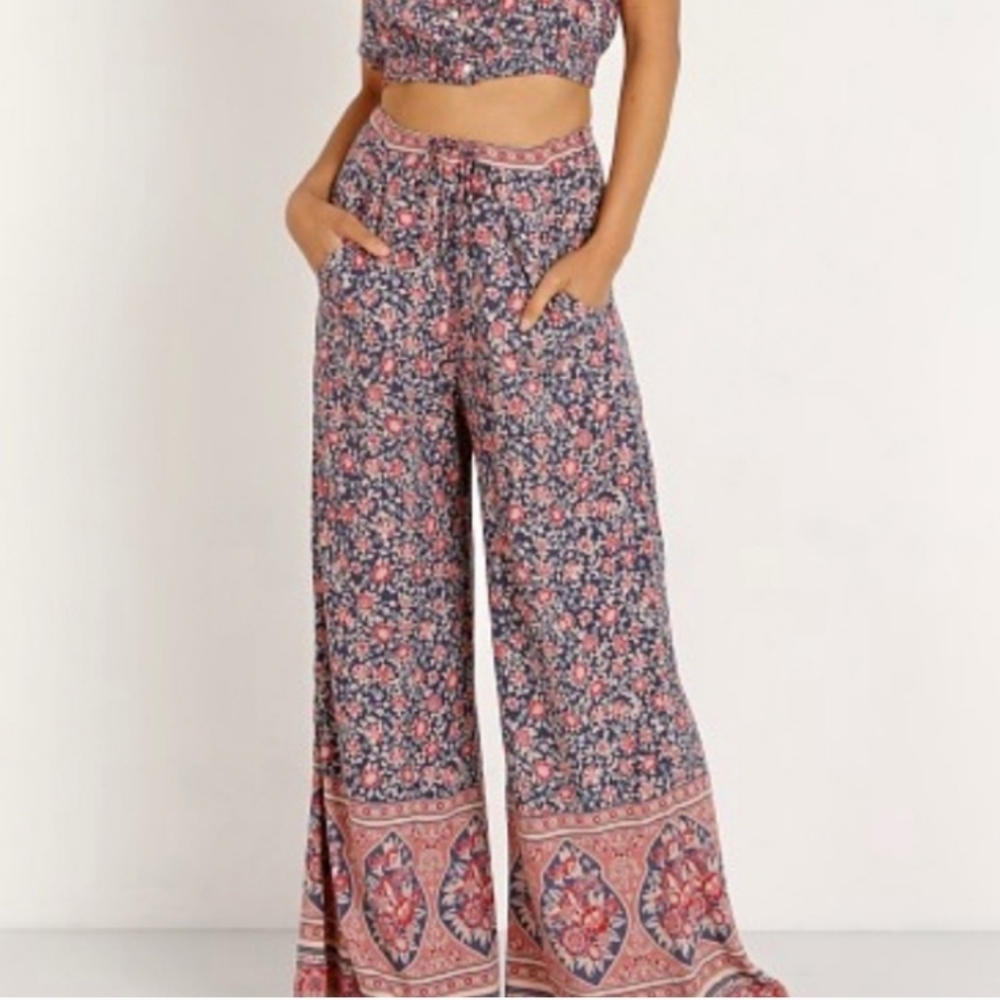 NWT SPELL & THE GYPSY Jasmine Palazzo Pant. FIRM